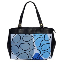 Boho Blue Deep Blue Artwork Oversize Office Handbag