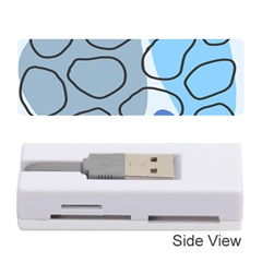 Boho Blue Deep Blue Artwork Memory Card Reader (Stick)