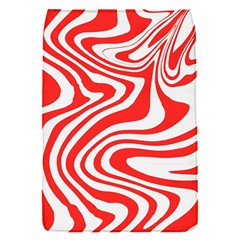 Red White Background Swirl Playful Removable Flap Cover (s) by Cemarart