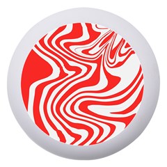 Red White Background Swirl Playful Dento Box With Mirror