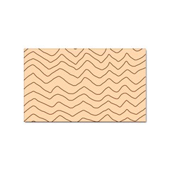 Background Wavy Zig Zag Lines Sticker Rectangular (10 pack)