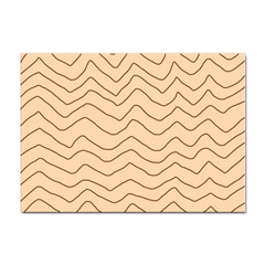 Background Wavy Zig Zag Lines Sticker A4 (100 Pack) by Cemarart