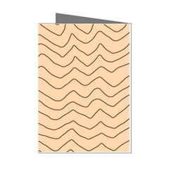 Background Wavy Zig Zag Lines Mini Greeting Cards (Pkg of 8)