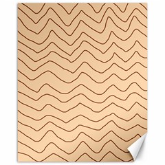 Background Wavy Zig Zag Lines Canvas 16  x 20 