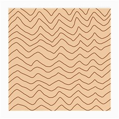 Background Wavy Zig Zag Lines Medium Glasses Cloth (2 Sides)