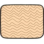 Background Wavy Zig Zag Lines Two Sides Fleece Blanket (Mini) 35 x27  Blanket Front