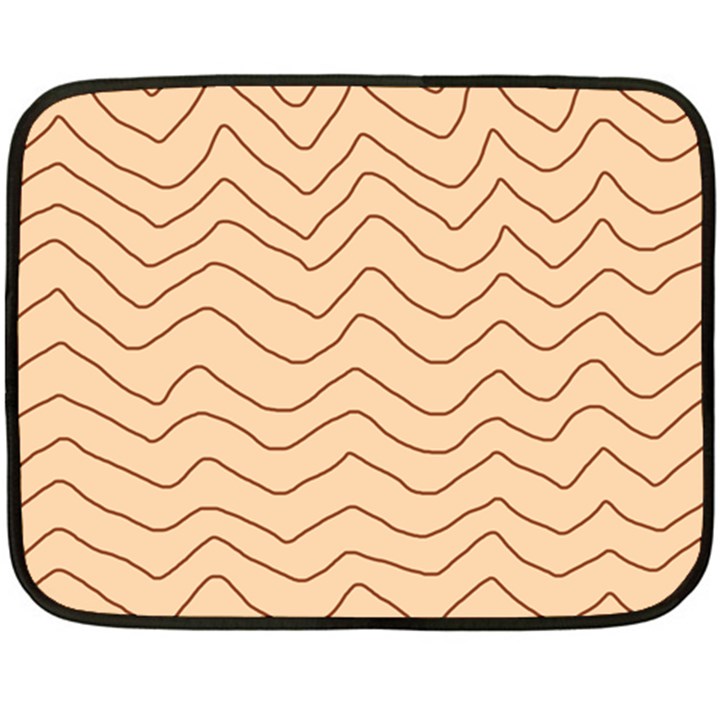 Background Wavy Zig Zag Lines Two Sides Fleece Blanket (Mini)