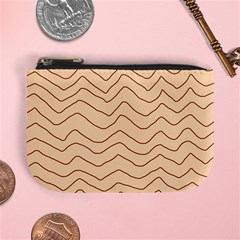 Background Wavy Zig Zag Lines Mini Coin Purse