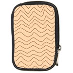 Background Wavy Zig Zag Lines Compact Camera Leather Case Front