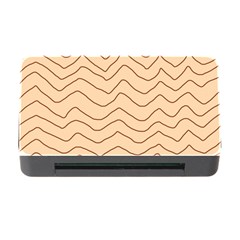 Background Wavy Zig Zag Lines Memory Card Reader With Cf by Cemarart