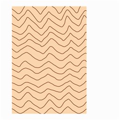 Background Wavy Zig Zag Lines Small Garden Flag (Two Sides)