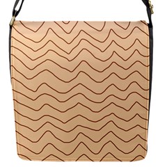 Background Wavy Zig Zag Lines Flap Closure Messenger Bag (S)