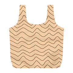 Background Wavy Zig Zag Lines Full Print Recycle Bag (L)