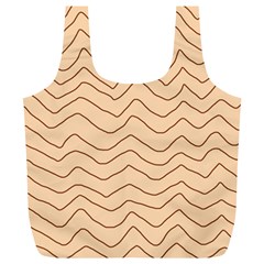 Background Wavy Zig Zag Lines Full Print Recycle Bag (XL)