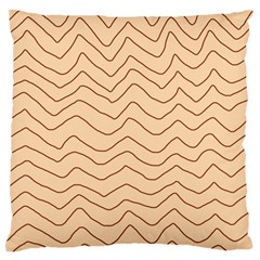 Background Wavy Zig Zag Lines Standard Premium Plush Fleece Cushion Case (One Side)