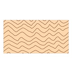 Background Wavy Zig Zag Lines Satin Shawl 45  x 80 