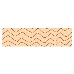 Background Wavy Zig Zag Lines Oblong Satin Scarf (16  x 60 )