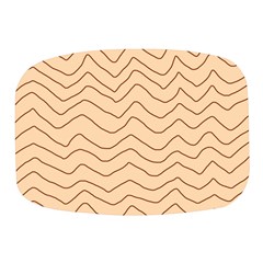 Background Wavy Zig Zag Lines Mini Square Pill Box by Cemarart