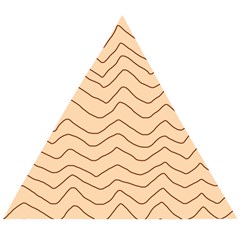 Background Wavy Zig Zag Lines Wooden Puzzle Triangle