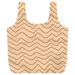 Background Wavy Zig Zag Lines Full Print Recycle Bag (XXL)