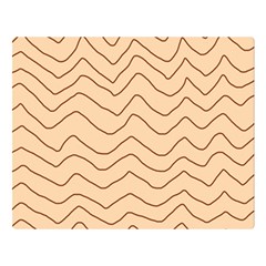 Background Wavy Zig Zag Lines Premium Plush Fleece Blanket (Large)