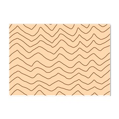 Background Wavy Zig Zag Lines Crystal Sticker (A4)