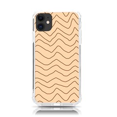 Background Wavy Zig Zag Lines Iphone 11 Tpu Uv Print Case by Cemarart