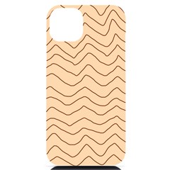 Background Wavy Zig Zag Lines iPhone 14 Plus Black UV Print Case