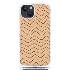 Background Wavy Zig Zag Lines Iphone 13 Tpu Uv Print Case by Cemarart