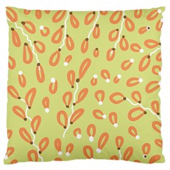 Pattern Leaves Print Background Standard Premium Plush Fleece Cushion Case (two Sides) by Cemarart