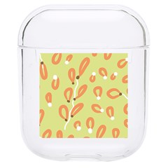 Pattern Leaves Print Background Hard Pc Airpods 1/2 Case by Cemarart