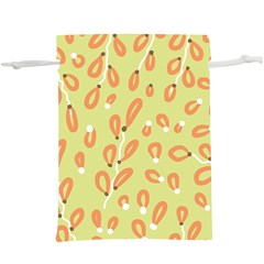 Pattern Leaves Print Background Lightweight Drawstring Pouch (xl) by Cemarart