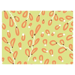 Pattern Leaves Print Background Two Sides Premium Plush Fleece Blanket (extra Small) by Cemarart