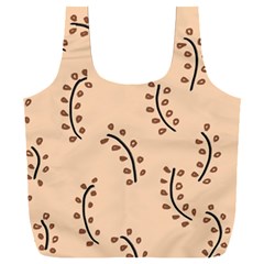 Leaves Plants Dots Pattern Full Print Recycle Bag (xxl) by Cemarart