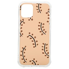 Leaves Plants Dots Pattern Iphone 12 Mini Tpu Uv Print Case	 by Cemarart