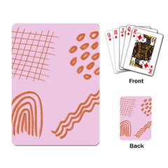 Elements Scribbles Wiggly Lines Retro Vintage Playing Cards Single Design (rectangle) by Cemarart