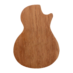 Elements Scribbles Wiggly Lines Retro Vintage Guitar Shape Wood Guitar Pick Holder Case And Picks Set