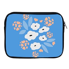 Doodle Flowers Leaves Plant Design Apple Ipad 2/3/4 Zipper Cases by Cemarart