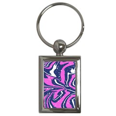 Texture Multicolour Grunge Key Chain (rectangle)