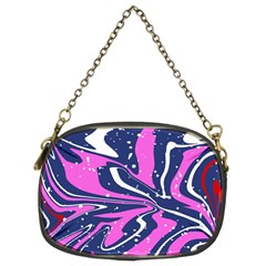 Texture Multicolour Grunge Chain Purse (two Sides)