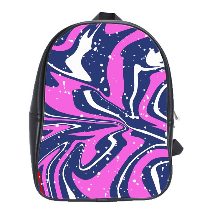 Texture Multicolour Grunge School Bag (Large)