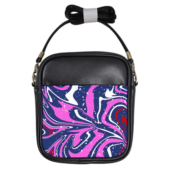 Texture Multicolour Grunge Girls Sling Bag