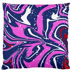 Texture Multicolour Grunge Large Premium Plush Fleece Cushion Case (two Sides)