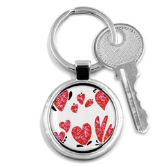 Elements Scribbles Brush Doodles Key Chain (round) by Cemarart