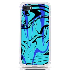 Mint Background Swirl Blue Black Iphone Se by Cemarart