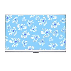 Flowers Pattern Print Floral Cute Business Card Holder by Cemarart