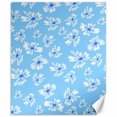 Flowers Pattern Print Floral Cute Canvas 8  X 10  by Cemarart