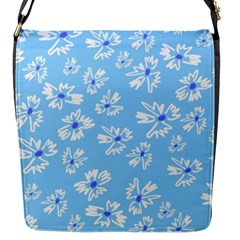 Flowers Pattern Print Floral Cute Flap Closure Messenger Bag (s)