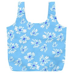 Flowers Pattern Print Floral Cute Full Print Recycle Bag (xxl) by Cemarart