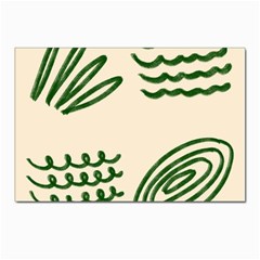 Elements Scribbles Wiggly Lines Postcard 4 x 6  (pkg Of 10) by Cemarart